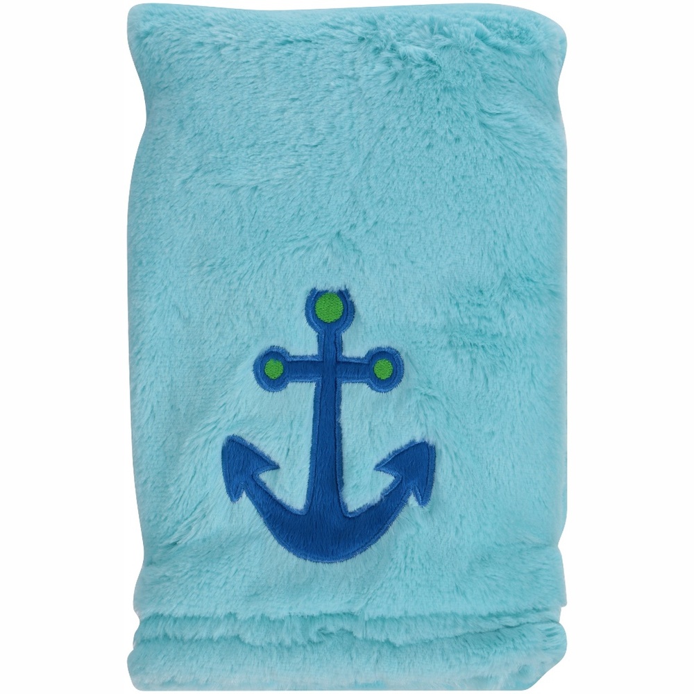 Little Bedding: Splish Splash Baby Blanket-Anchor